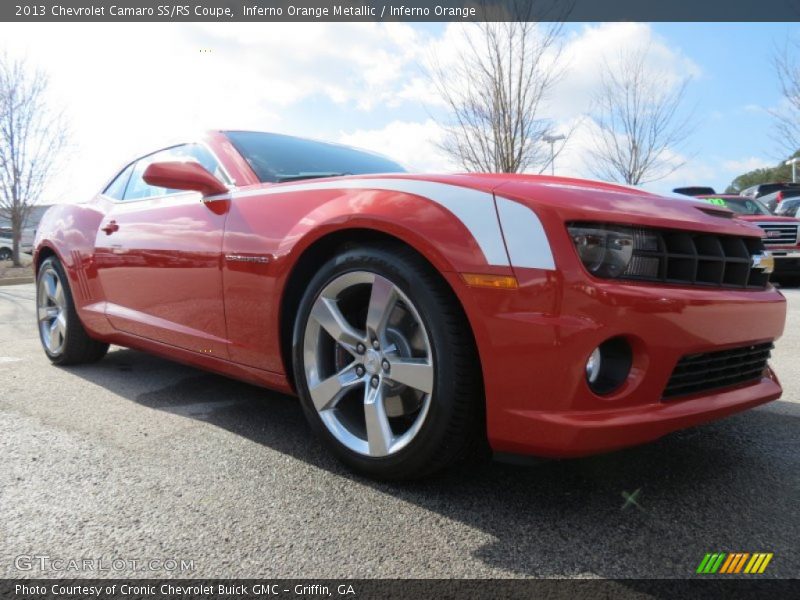 Inferno Orange Metallic / Inferno Orange 2013 Chevrolet Camaro SS/RS Coupe