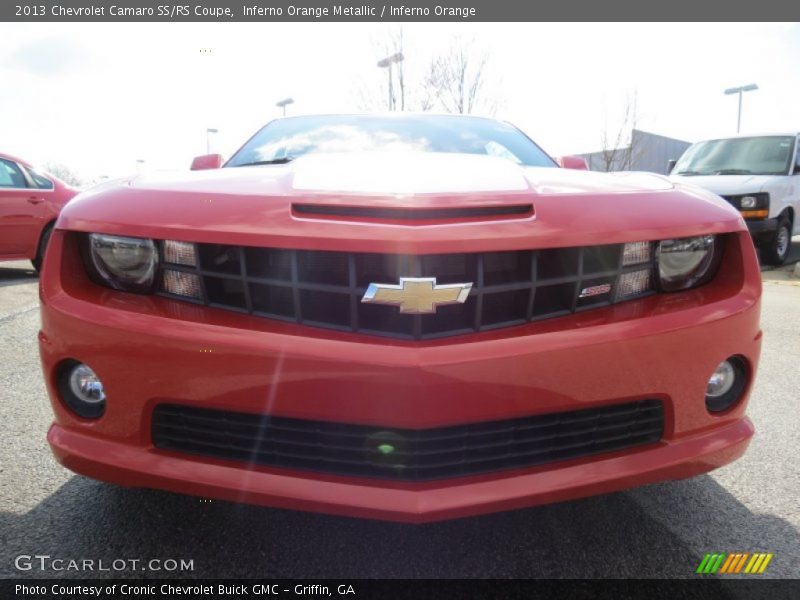 Inferno Orange Metallic / Inferno Orange 2013 Chevrolet Camaro SS/RS Coupe