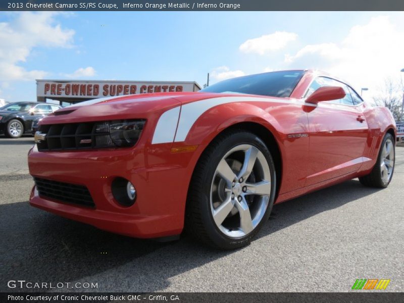 Inferno Orange Metallic / Inferno Orange 2013 Chevrolet Camaro SS/RS Coupe