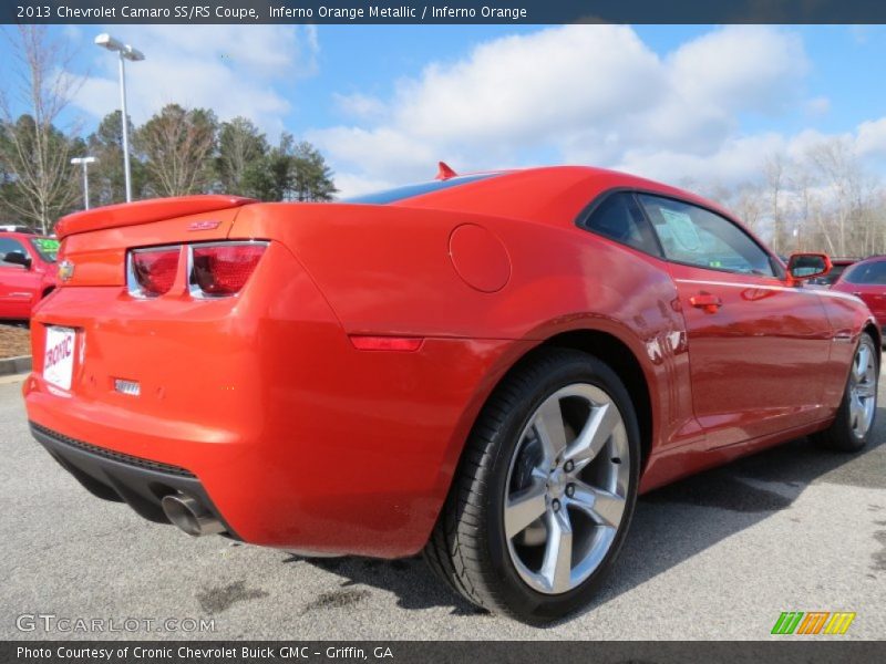Inferno Orange Metallic / Inferno Orange 2013 Chevrolet Camaro SS/RS Coupe