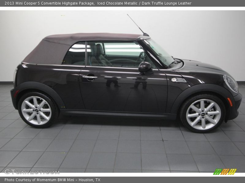 Iced Chocolate Metallic / Dark Truffle Lounge Leather 2013 Mini Cooper S Convertible Highgate Package