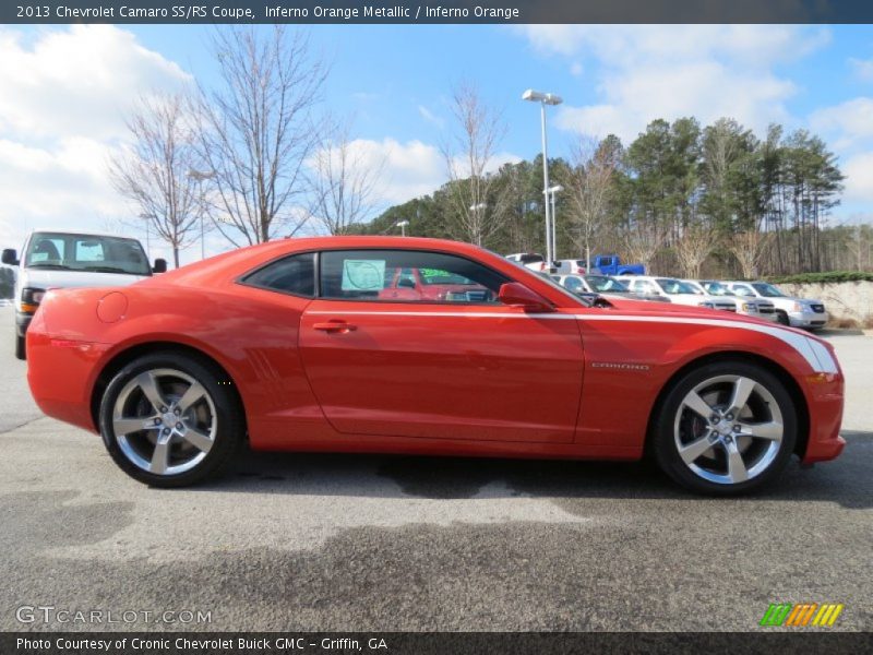 Inferno Orange Metallic / Inferno Orange 2013 Chevrolet Camaro SS/RS Coupe
