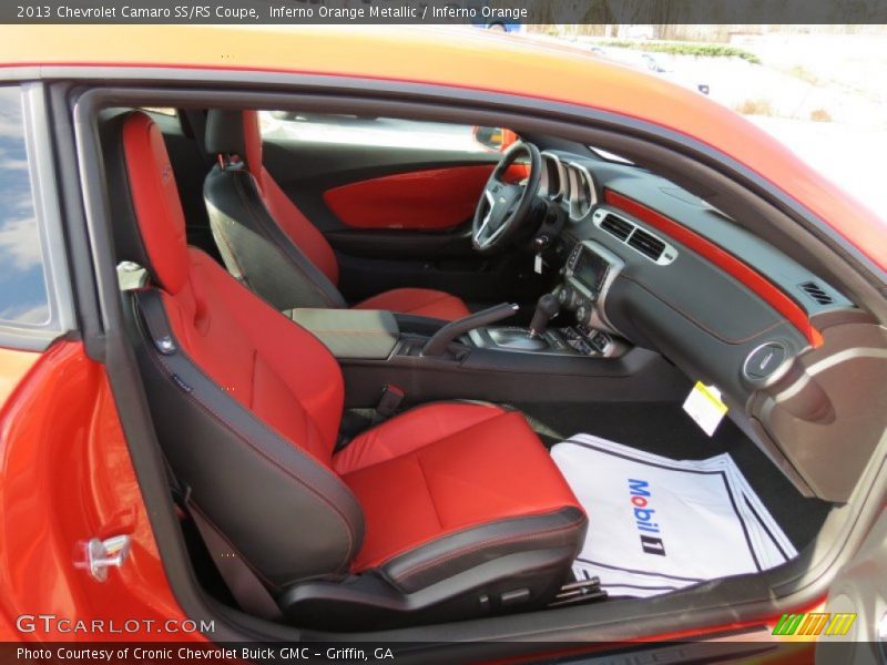 Inferno Orange Metallic / Inferno Orange 2013 Chevrolet Camaro SS/RS Coupe