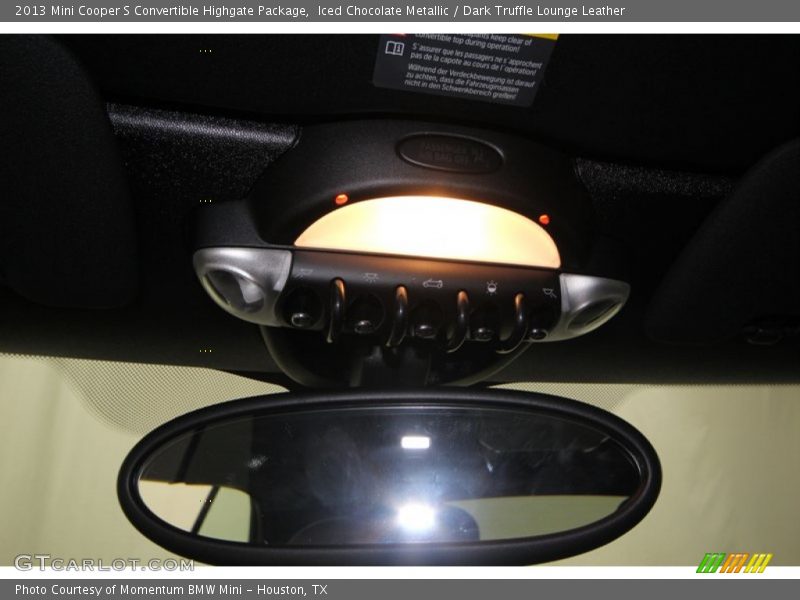 Iced Chocolate Metallic / Dark Truffle Lounge Leather 2013 Mini Cooper S Convertible Highgate Package