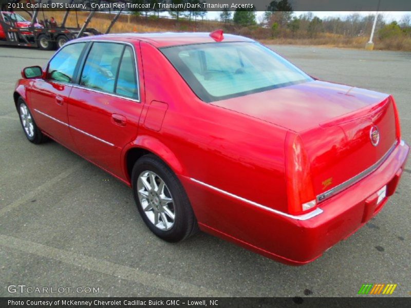 Crystal Red Tintcoat / Titanium/Dark Titanium Accents 2011 Cadillac DTS Luxury