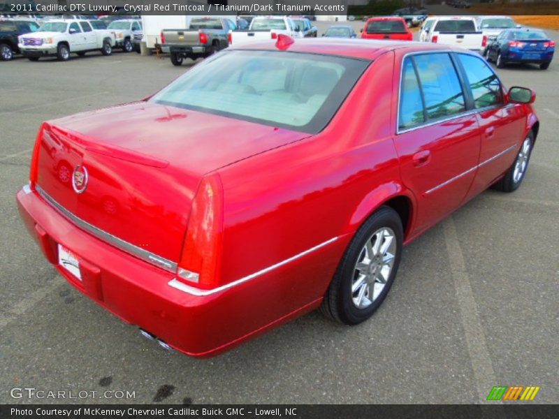 Crystal Red Tintcoat / Titanium/Dark Titanium Accents 2011 Cadillac DTS Luxury