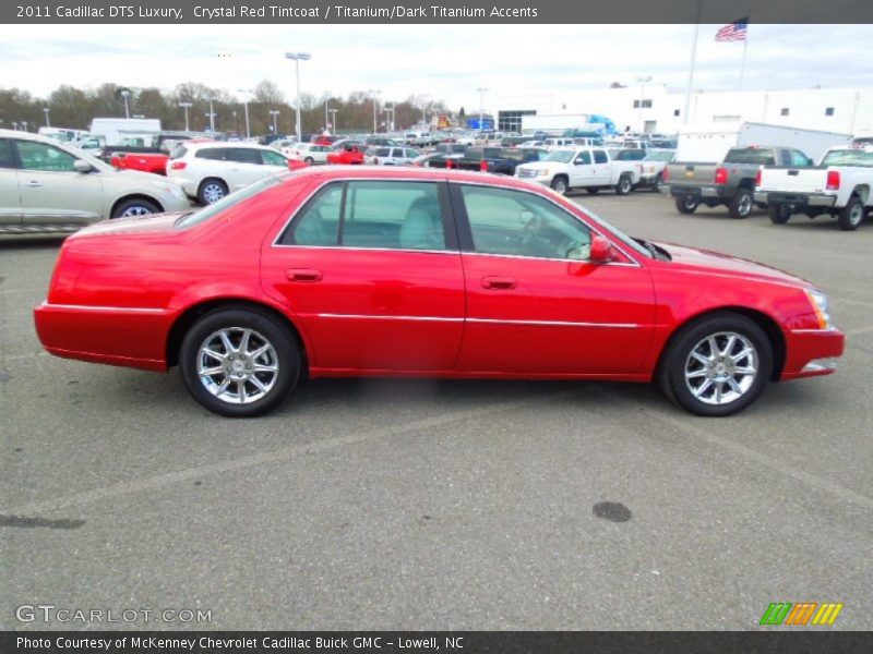 Crystal Red Tintcoat / Titanium/Dark Titanium Accents 2011 Cadillac DTS Luxury