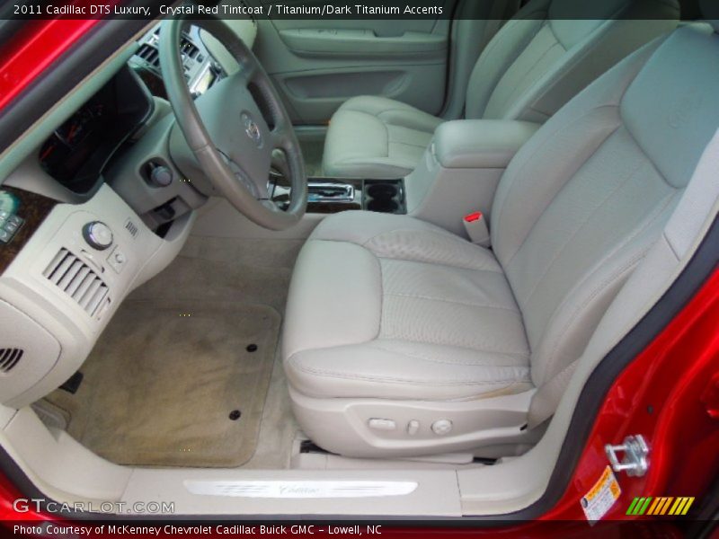 Crystal Red Tintcoat / Titanium/Dark Titanium Accents 2011 Cadillac DTS Luxury
