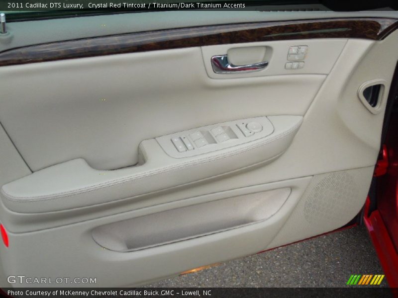 Crystal Red Tintcoat / Titanium/Dark Titanium Accents 2011 Cadillac DTS Luxury