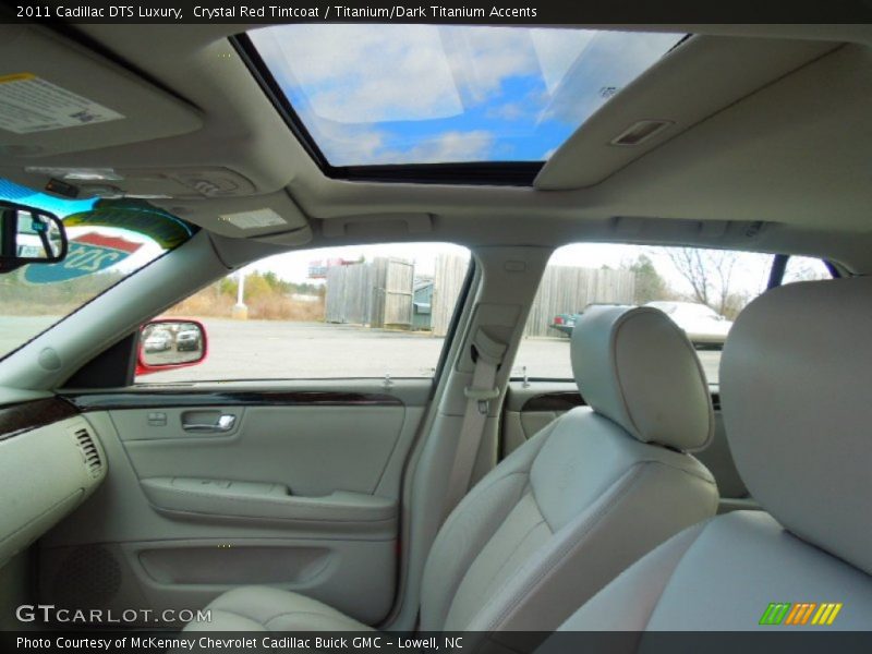 Crystal Red Tintcoat / Titanium/Dark Titanium Accents 2011 Cadillac DTS Luxury