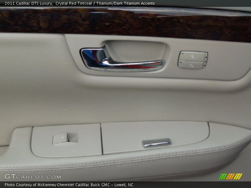 Crystal Red Tintcoat / Titanium/Dark Titanium Accents 2011 Cadillac DTS Luxury