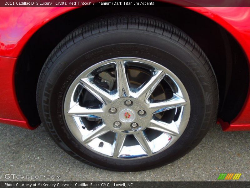 Crystal Red Tintcoat / Titanium/Dark Titanium Accents 2011 Cadillac DTS Luxury