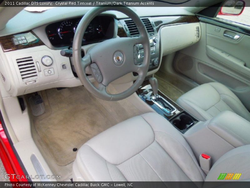 Crystal Red Tintcoat / Titanium/Dark Titanium Accents 2011 Cadillac DTS Luxury