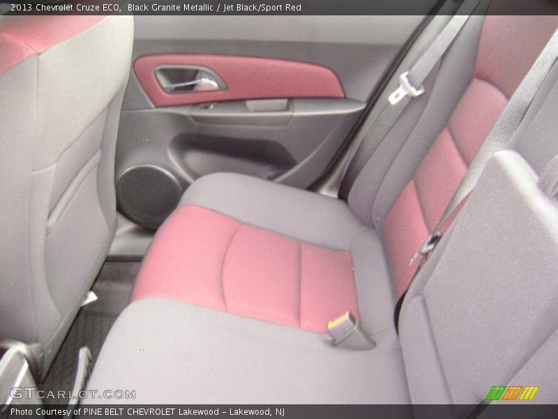 Black Granite Metallic / Jet Black/Sport Red 2013 Chevrolet Cruze ECO