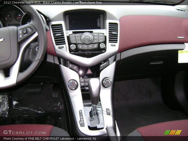 Black Granite Metallic / Jet Black/Sport Red 2013 Chevrolet Cruze ECO