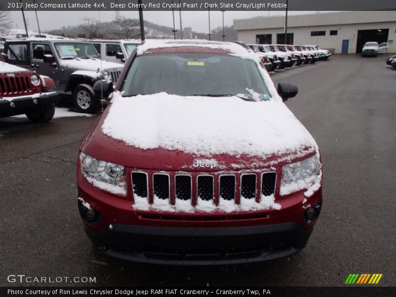 Deep Cherry Red Crystal Pearl / Dark Slate Gray/Light Pebble 2013 Jeep Compass Latitude 4x4