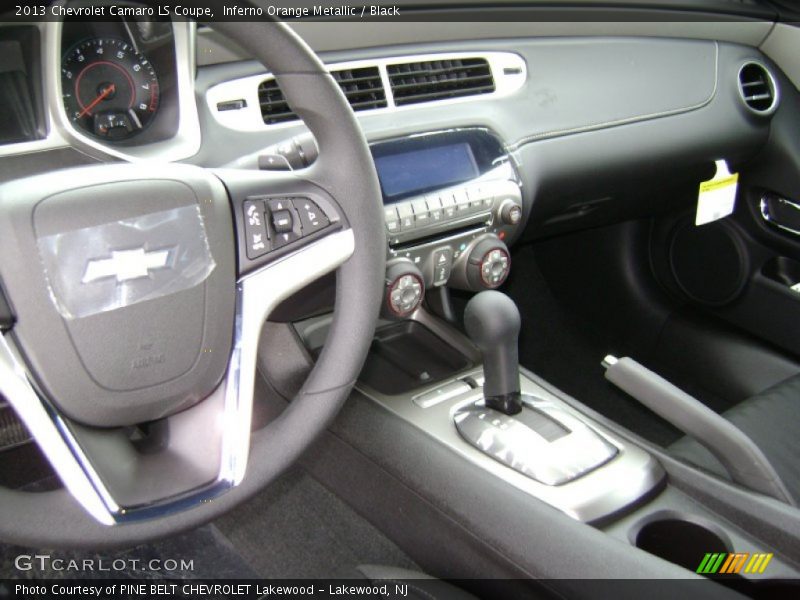 Inferno Orange Metallic / Black 2013 Chevrolet Camaro LS Coupe