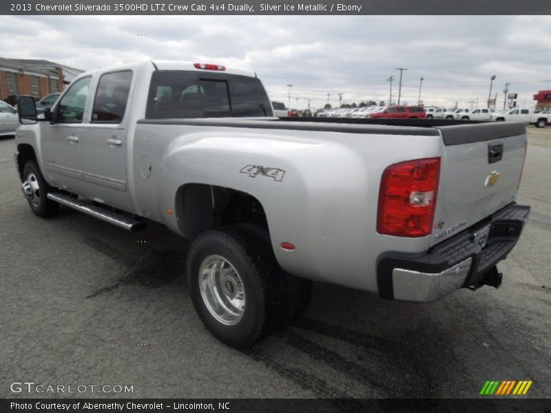 Silver Ice Metallic / Ebony 2013 Chevrolet Silverado 3500HD LTZ Crew Cab 4x4 Dually