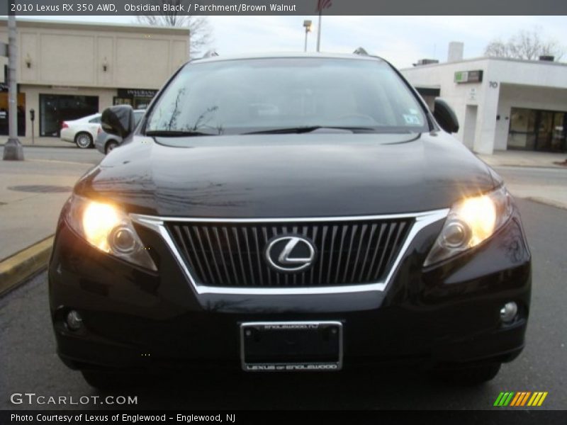 Obsidian Black / Parchment/Brown Walnut 2010 Lexus RX 350 AWD