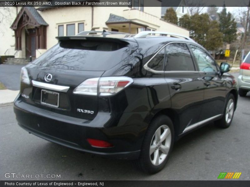 Obsidian Black / Parchment/Brown Walnut 2010 Lexus RX 350 AWD