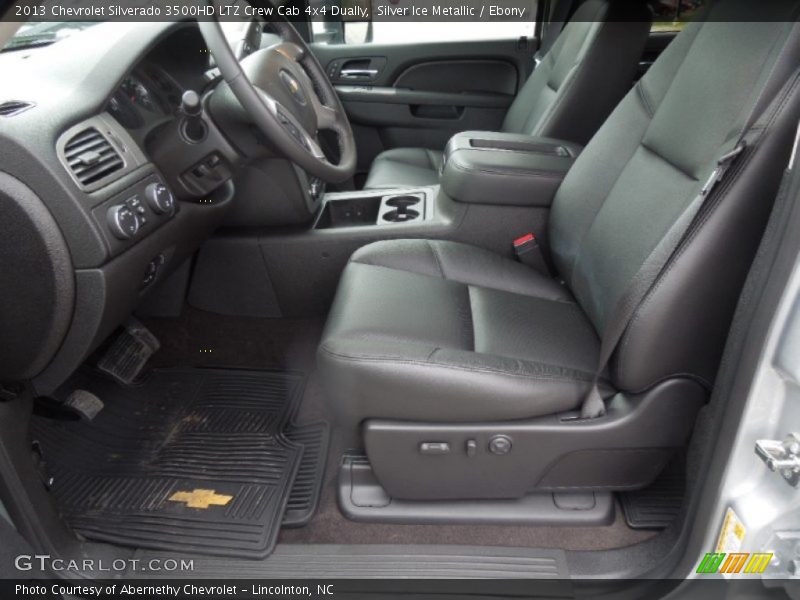 Silver Ice Metallic / Ebony 2013 Chevrolet Silverado 3500HD LTZ Crew Cab 4x4 Dually