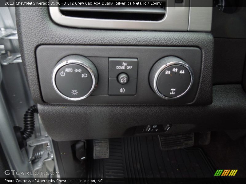 Silver Ice Metallic / Ebony 2013 Chevrolet Silverado 3500HD LTZ Crew Cab 4x4 Dually
