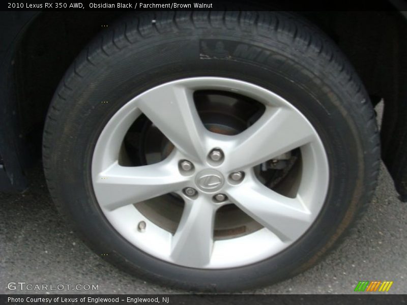 Obsidian Black / Parchment/Brown Walnut 2010 Lexus RX 350 AWD
