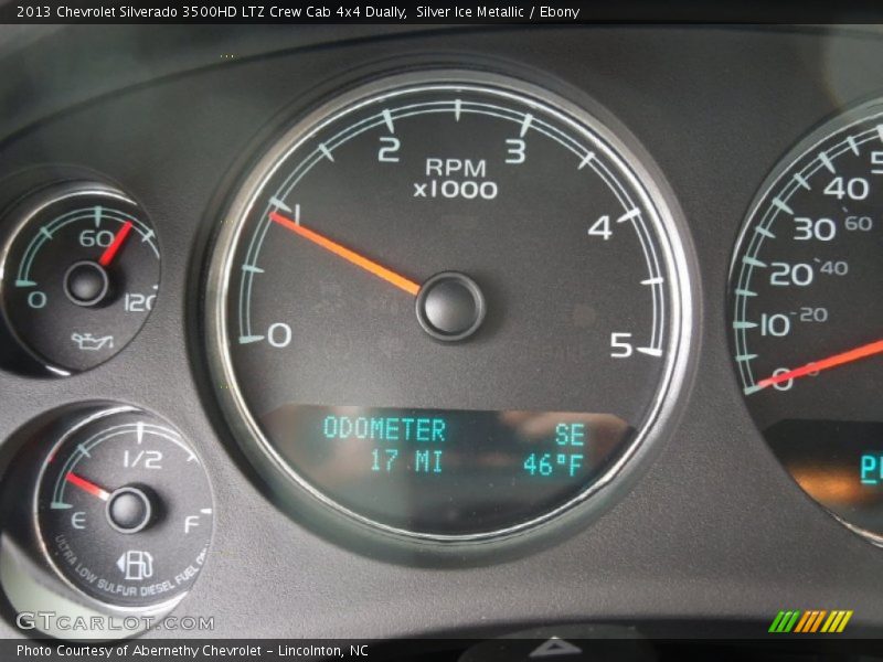 Silver Ice Metallic / Ebony 2013 Chevrolet Silverado 3500HD LTZ Crew Cab 4x4 Dually