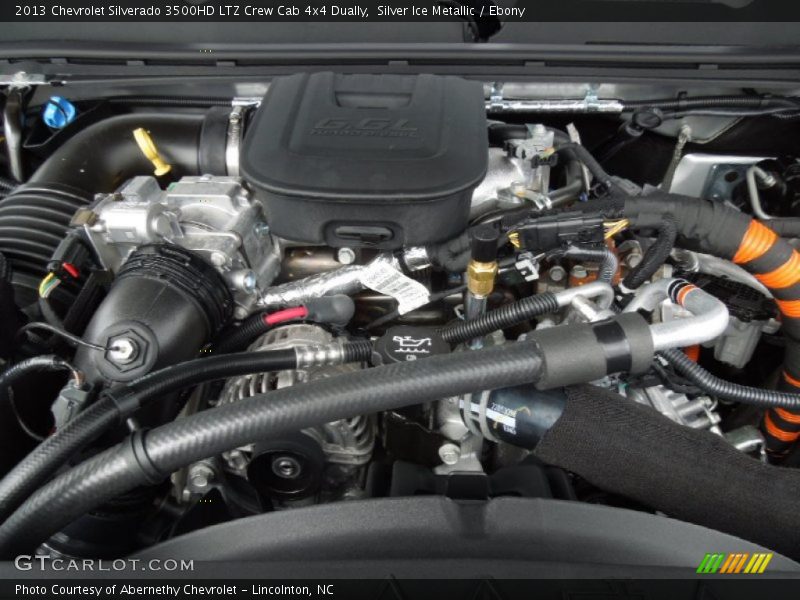 Silver Ice Metallic / Ebony 2013 Chevrolet Silverado 3500HD LTZ Crew Cab 4x4 Dually