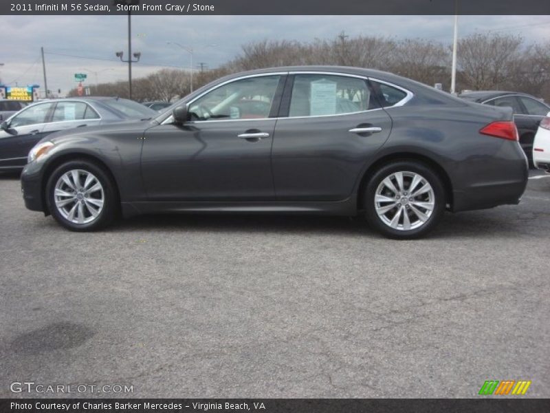 Storm Front Gray / Stone 2011 Infiniti M 56 Sedan