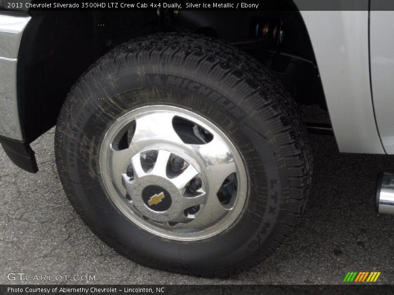Silver Ice Metallic / Ebony 2013 Chevrolet Silverado 3500HD LTZ Crew Cab 4x4 Dually