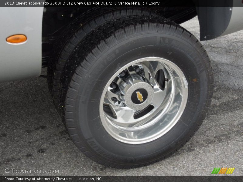 Silver Ice Metallic / Ebony 2013 Chevrolet Silverado 3500HD LTZ Crew Cab 4x4 Dually