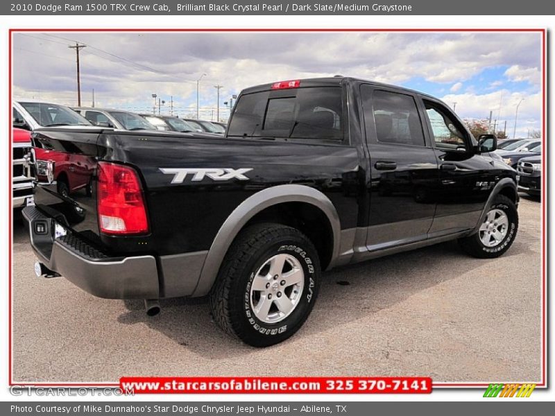 Brilliant Black Crystal Pearl / Dark Slate/Medium Graystone 2010 Dodge Ram 1500 TRX Crew Cab
