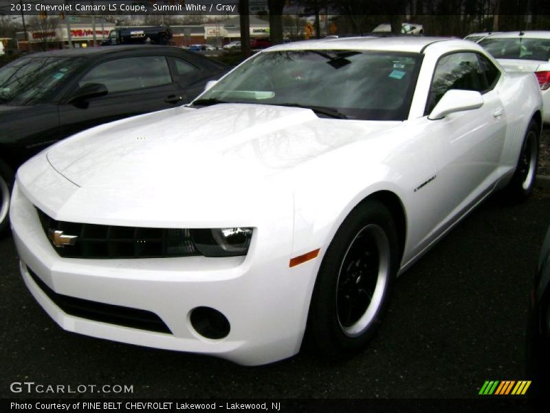 Summit White / Gray 2013 Chevrolet Camaro LS Coupe