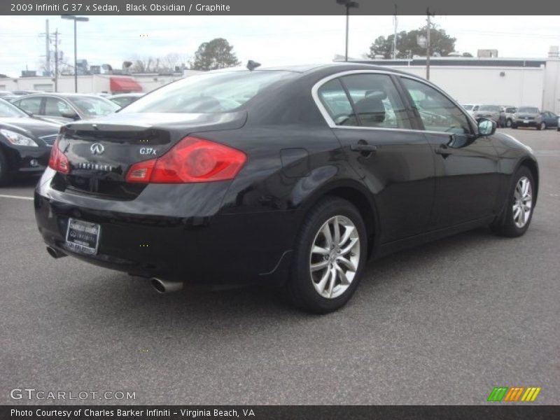 Black Obsidian / Graphite 2009 Infiniti G 37 x Sedan