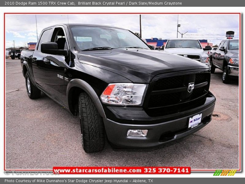 Brilliant Black Crystal Pearl / Dark Slate/Medium Graystone 2010 Dodge Ram 1500 TRX Crew Cab