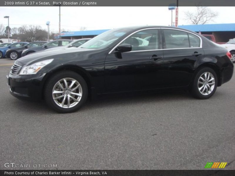 Black Obsidian / Graphite 2009 Infiniti G 37 x Sedan