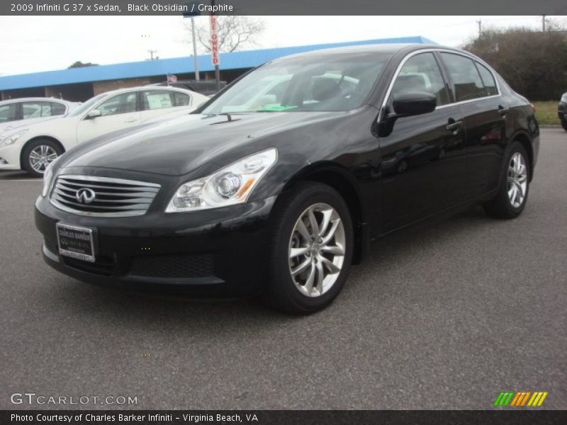 Black Obsidian / Graphite 2009 Infiniti G 37 x Sedan