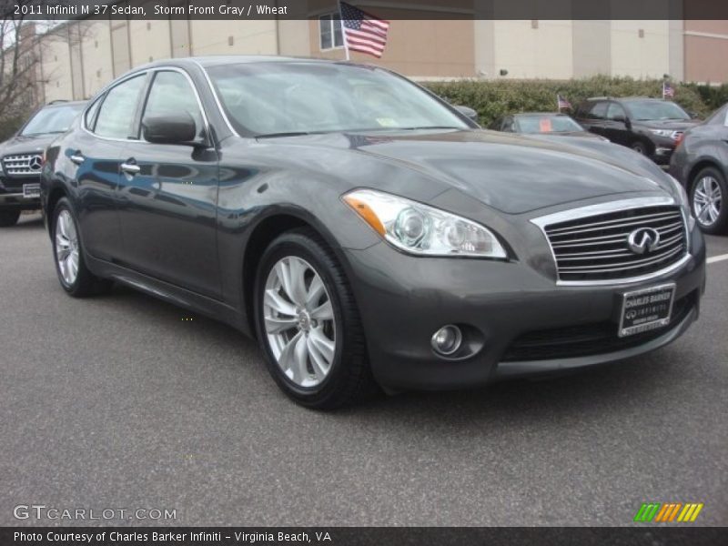Storm Front Gray / Wheat 2011 Infiniti M 37 Sedan