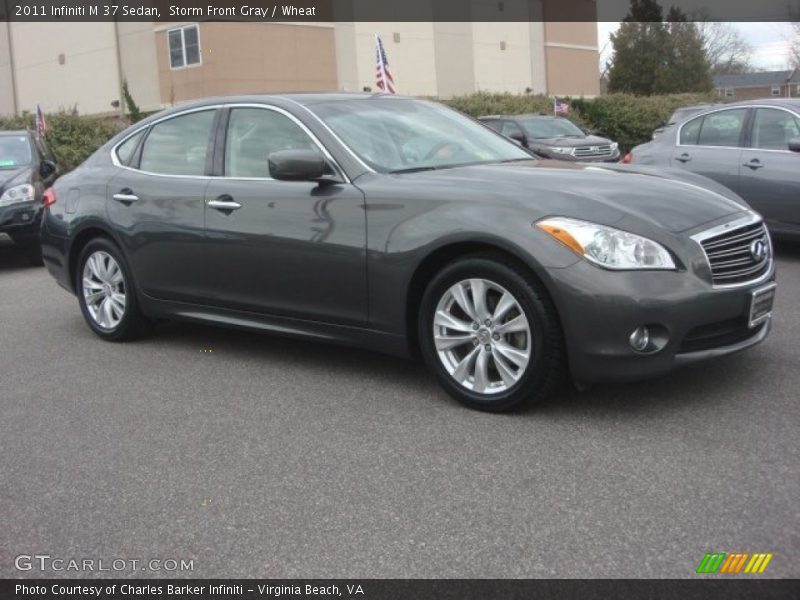 Storm Front Gray / Wheat 2011 Infiniti M 37 Sedan