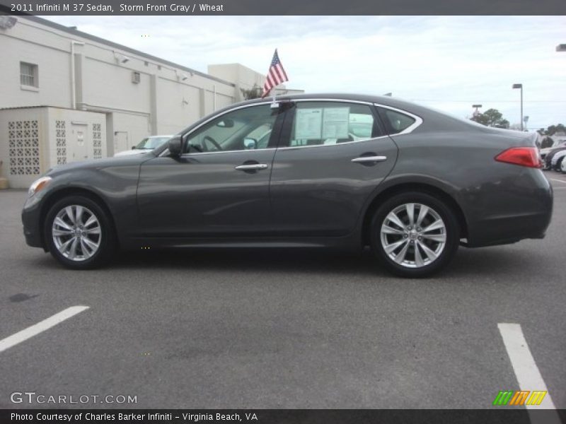 Storm Front Gray / Wheat 2011 Infiniti M 37 Sedan