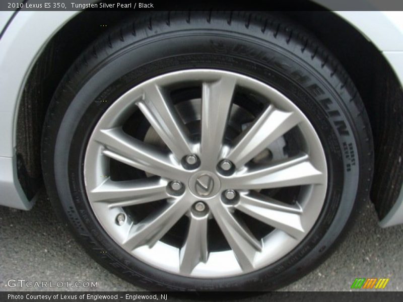 Tungsten Silver Pearl / Black 2010 Lexus ES 350