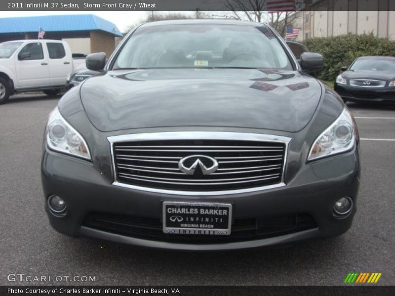 Storm Front Gray / Wheat 2011 Infiniti M 37 Sedan