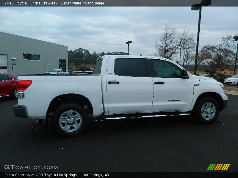 Super White / Sand Beige 2013 Toyota Tundra CrewMax