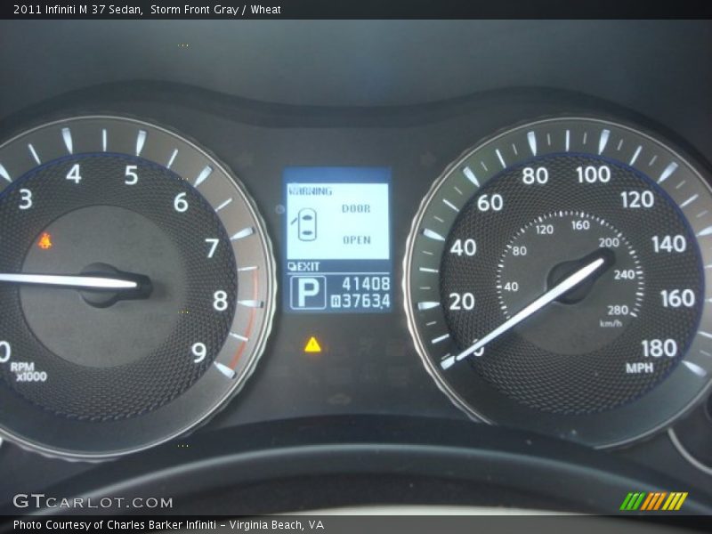 Storm Front Gray / Wheat 2011 Infiniti M 37 Sedan