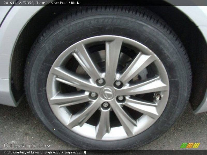 Tungsten Silver Pearl / Black 2010 Lexus ES 350