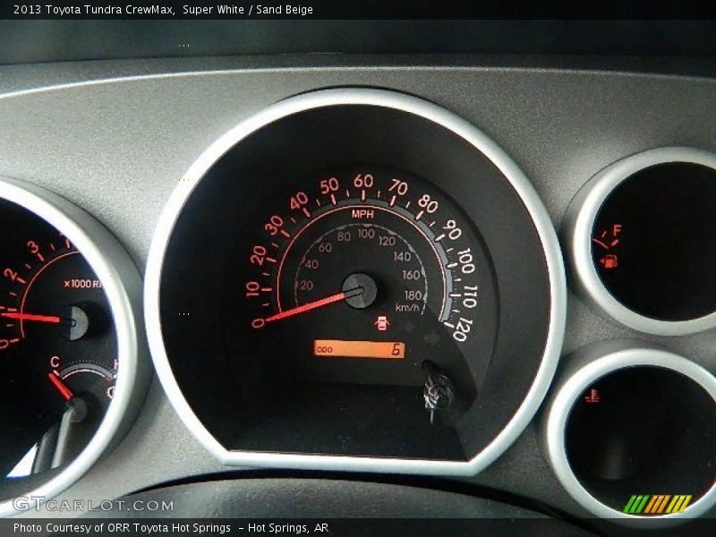 Super White / Sand Beige 2013 Toyota Tundra CrewMax