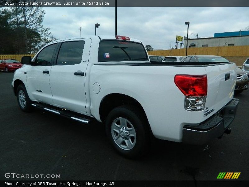 Super White / Sand Beige 2013 Toyota Tundra CrewMax