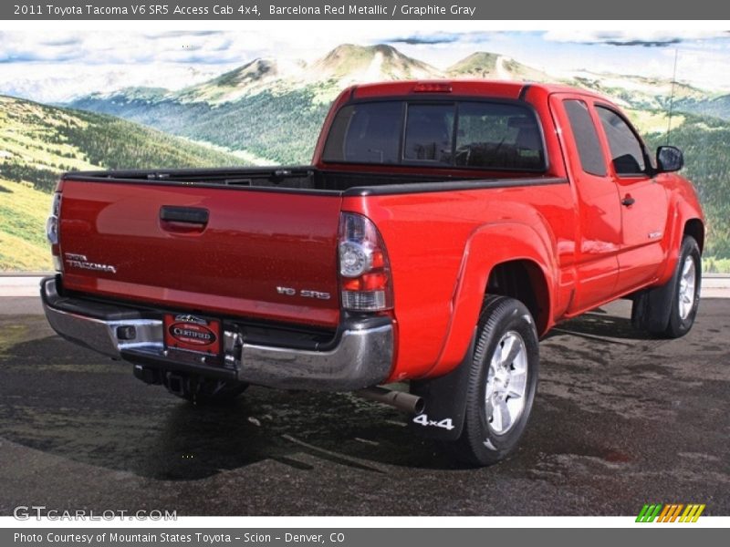 Barcelona Red Metallic / Graphite Gray 2011 Toyota Tacoma V6 SR5 Access Cab 4x4