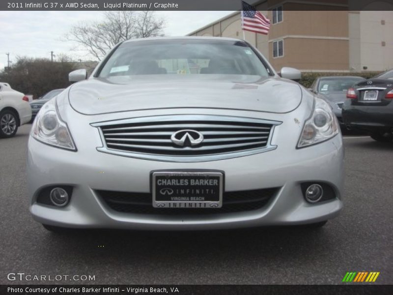 Liquid Platinum / Graphite 2011 Infiniti G 37 x AWD Sedan